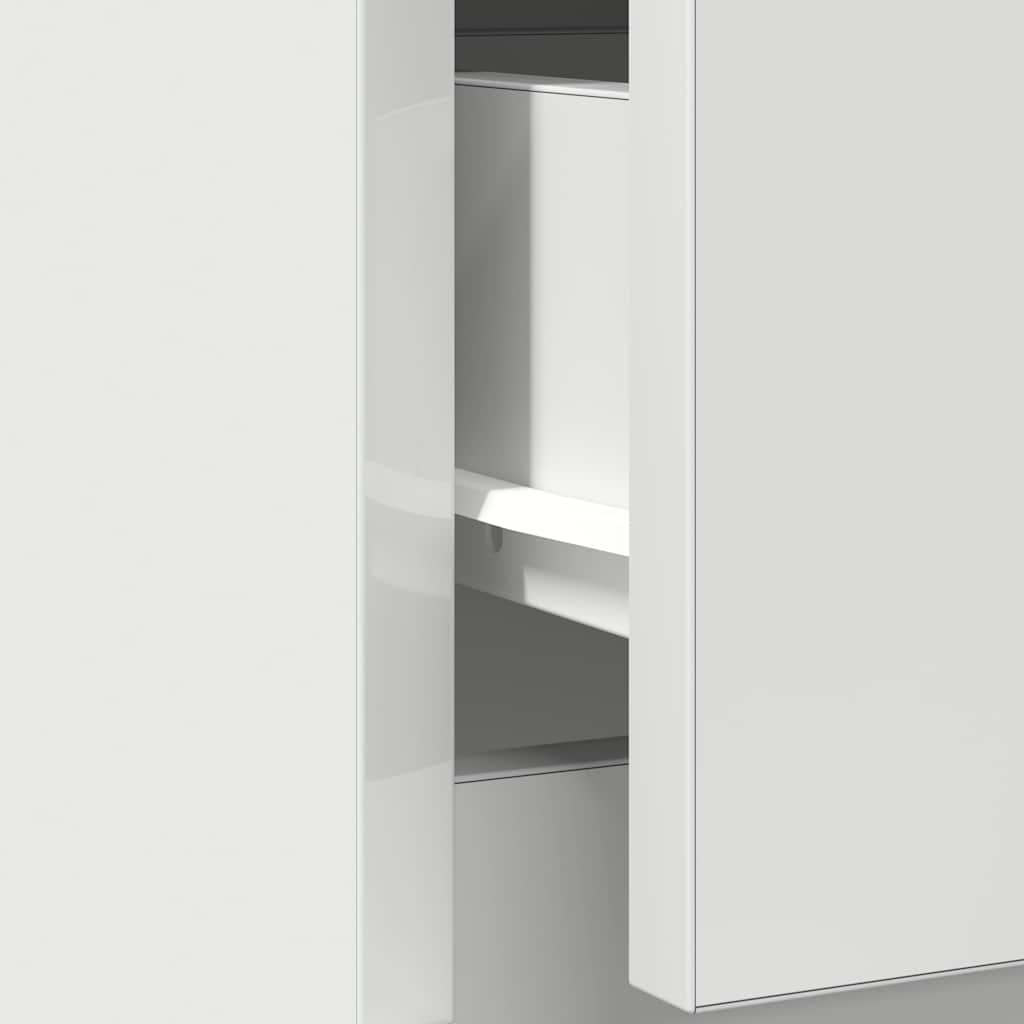 vidaXL Sideboard with Drawer White 71x35x84 cm Engineered Wood