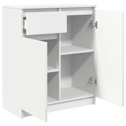vidaXL Sideboard with Drawer White 71x35x84 cm Engineered Wood