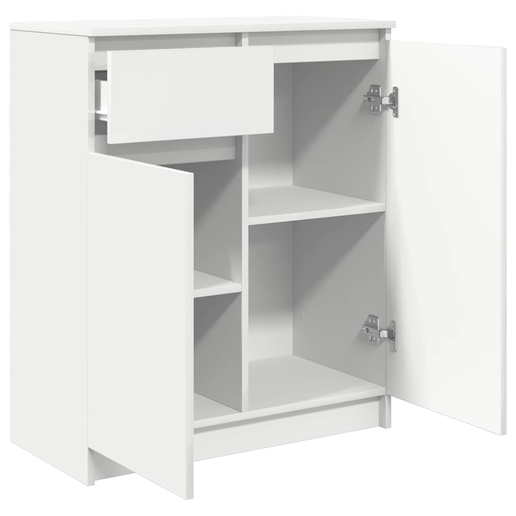 vidaXL Sideboard with Drawer White 71x35x84 cm Engineered Wood