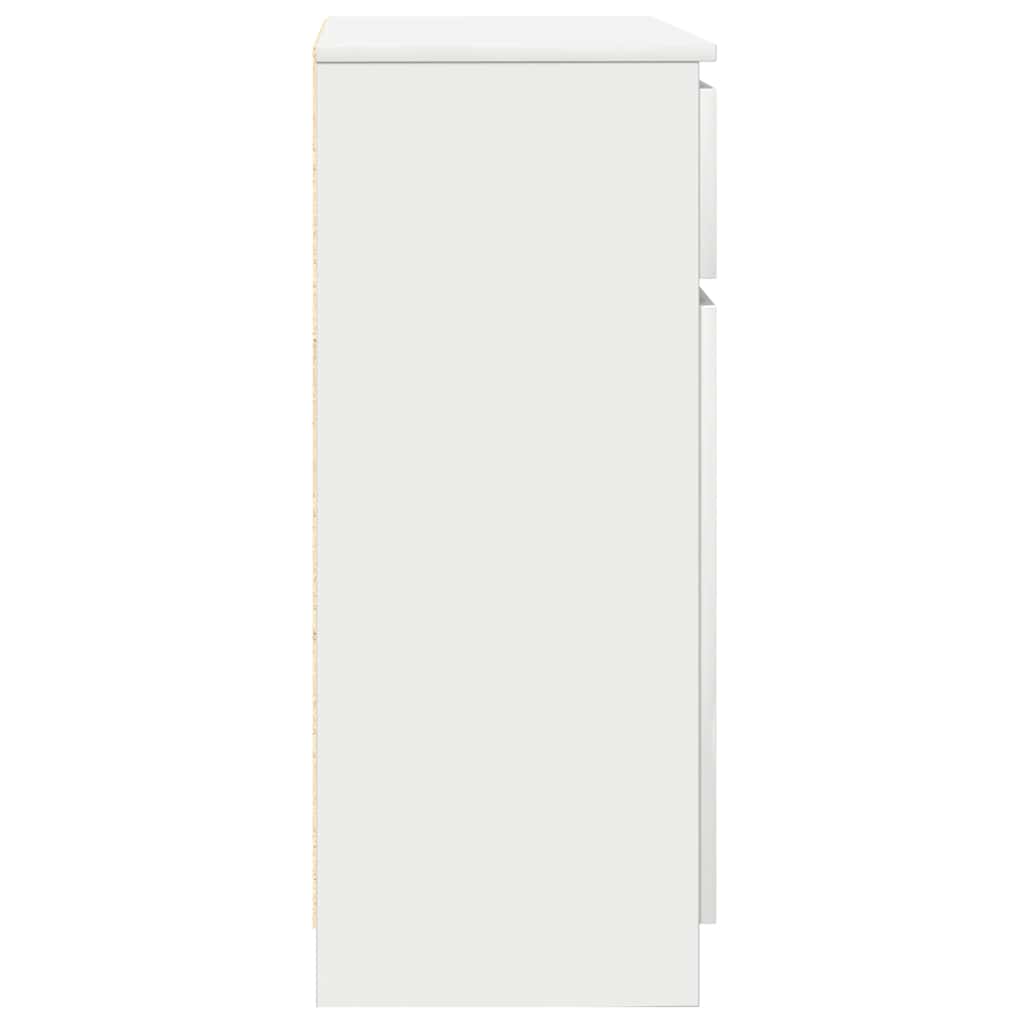 vidaXL Sideboard with Drawer White 71x35x84 cm Engineered Wood