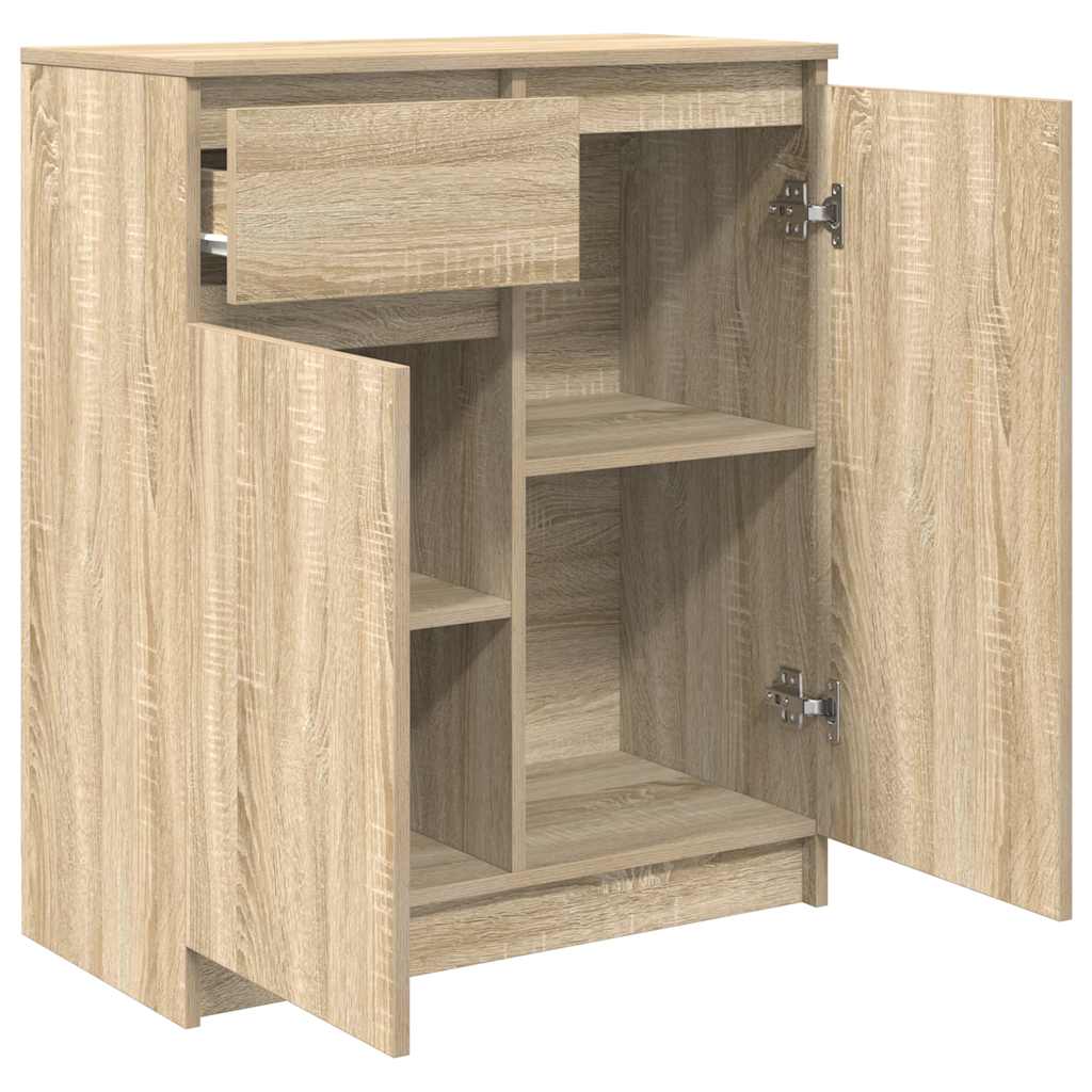 vidaXL Sideboard with Drawer Sonoma Oak 71x35x84 cm Engineered Wood