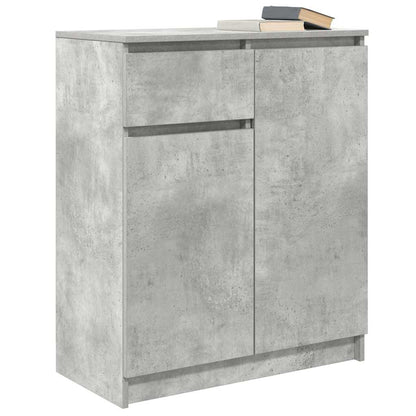 vidaXL Sideboard with Drawer Concrete Grey 71x35x84 cm Engineered Wood