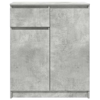 vidaXL Sideboard with Drawer Concrete Grey 71x35x84 cm Engineered Wood