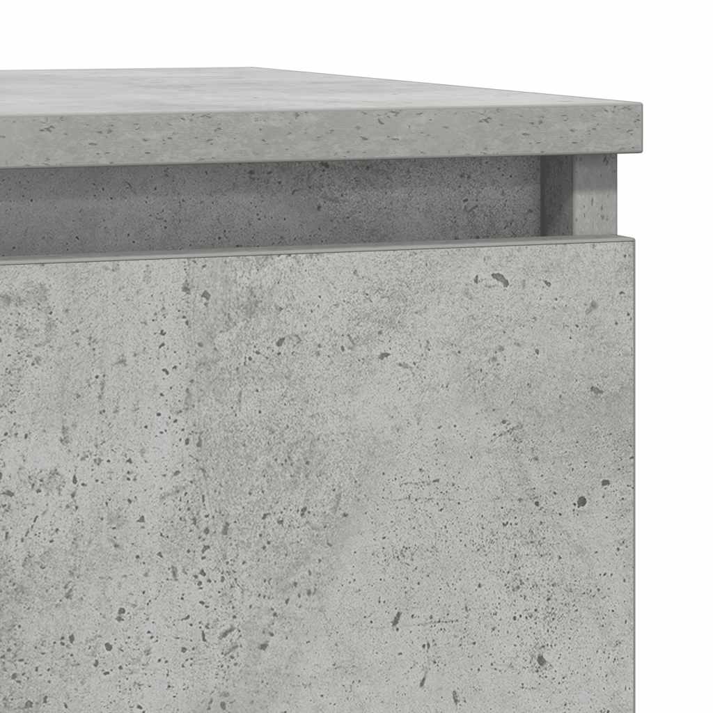 vidaXL Sideboard with Drawer Concrete Grey 71x35x84 cm Engineered Wood
