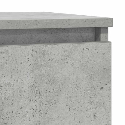 vidaXL Sideboard with Drawer Concrete Grey 71x35x84 cm Engineered Wood