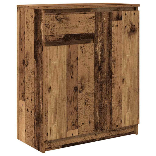 vidaXL Sideboard with Drawer Old Wood 71x35x84 cm Engineered Wood