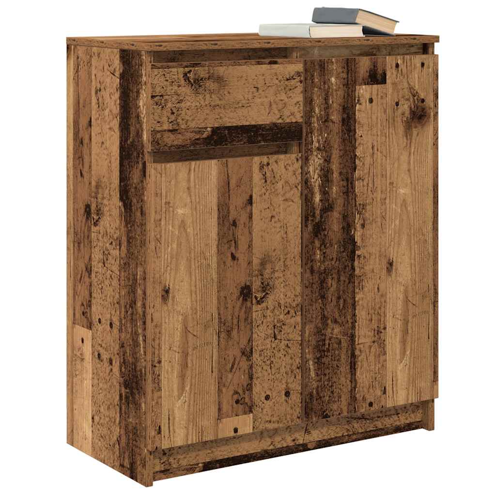vidaXL Sideboard with Drawer Old Wood 71x35x84 cm Engineered Wood