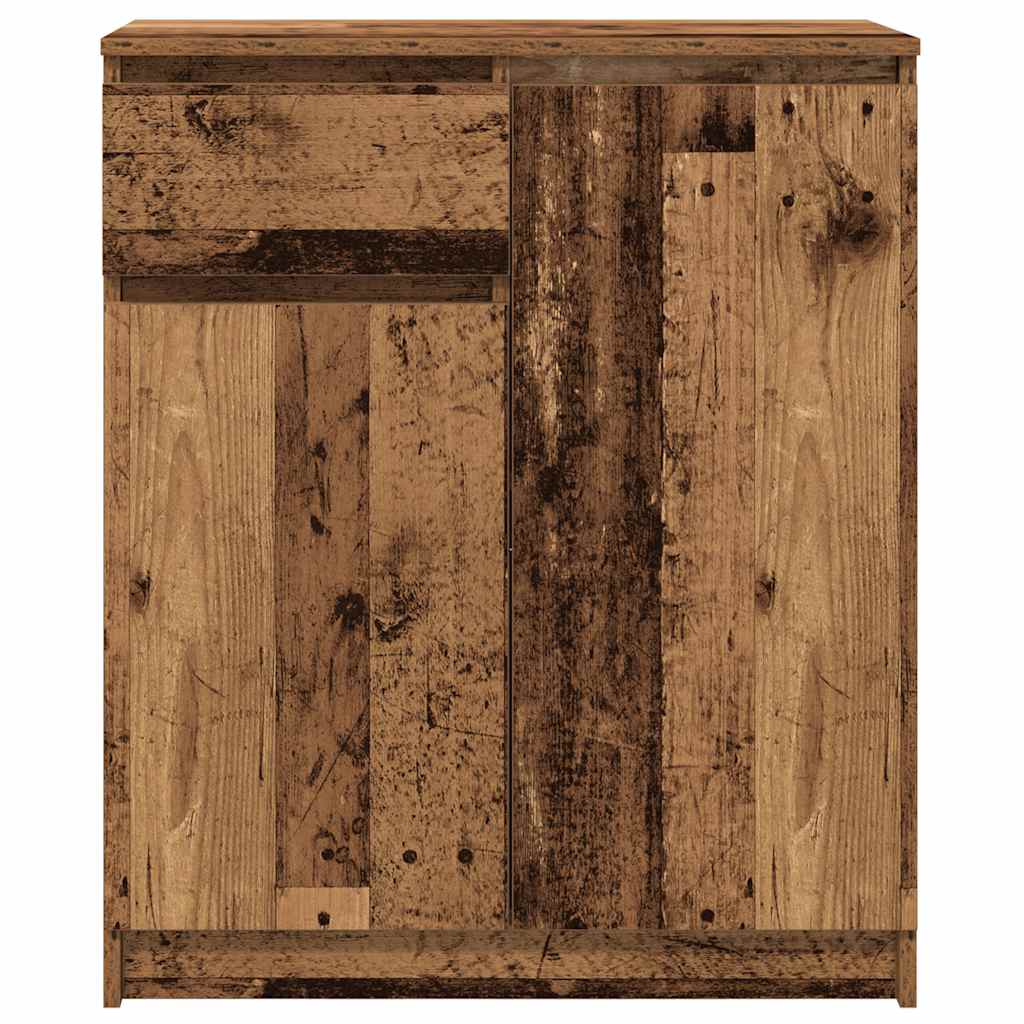 vidaXL Sideboard with Drawer Old Wood 71x35x84 cm Engineered Wood