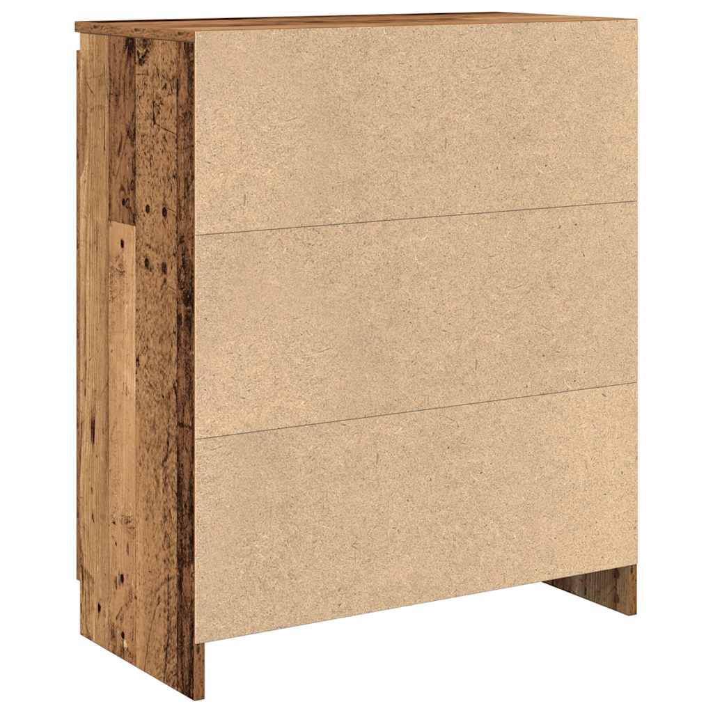 vidaXL Sideboard with Drawer Old Wood 71x35x84 cm Engineered Wood