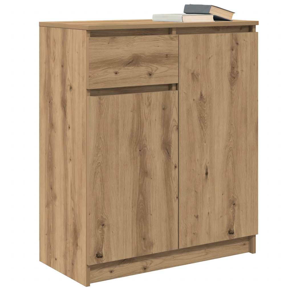 vidaXL Sideboard with Drawer Artisan Oak 71x35x84 cm Engineered Wood