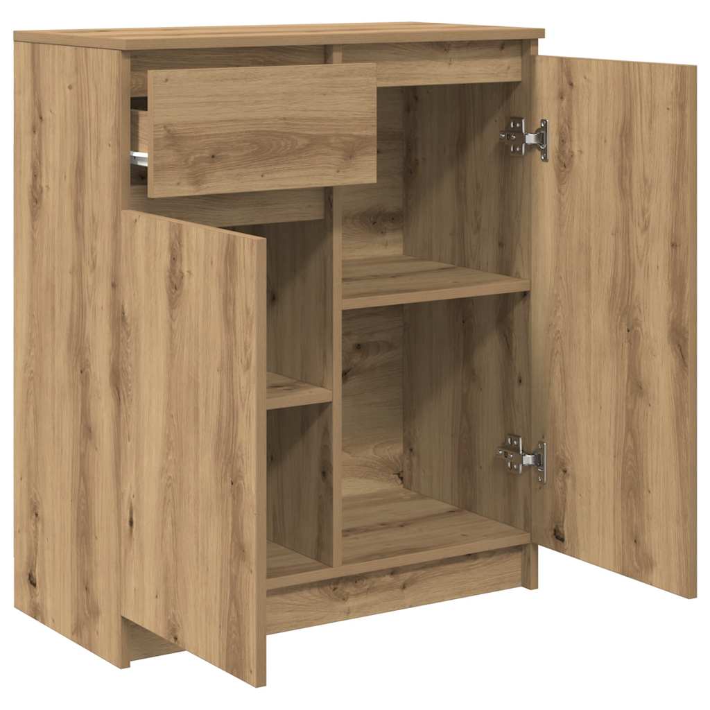 vidaXL Sideboard with Drawer Artisan Oak 71x35x84 cm Engineered Wood