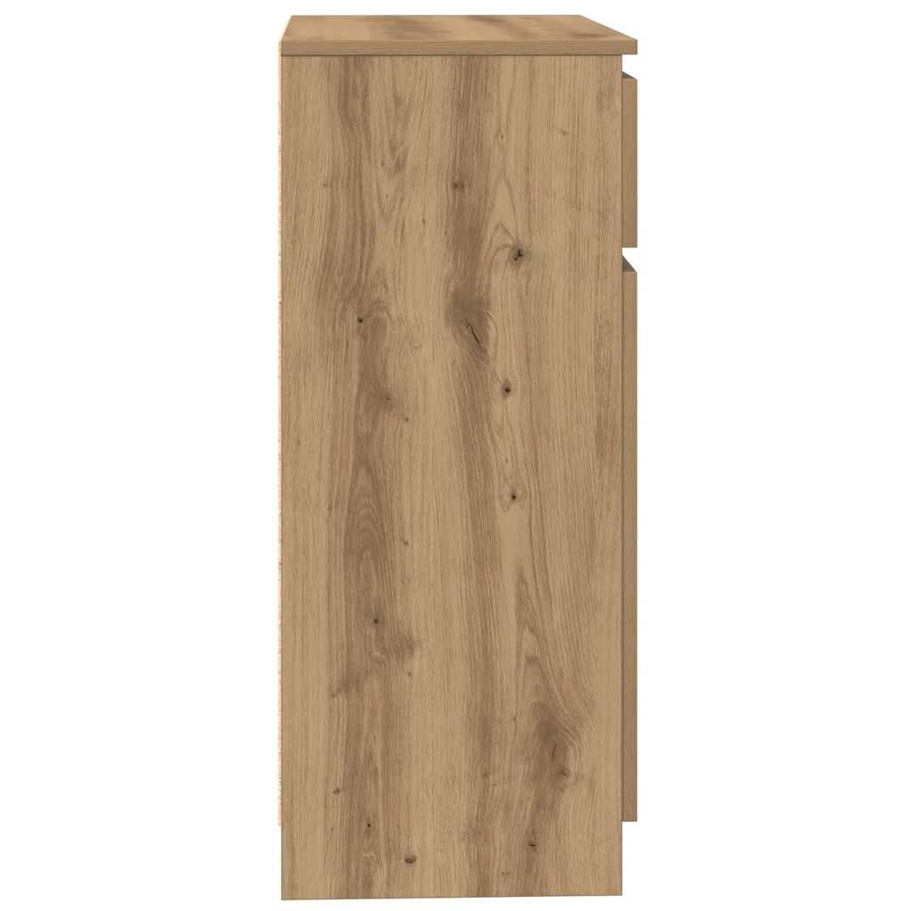 vidaXL Sideboard with Drawer Artisan Oak 71x35x84 cm Engineered Wood