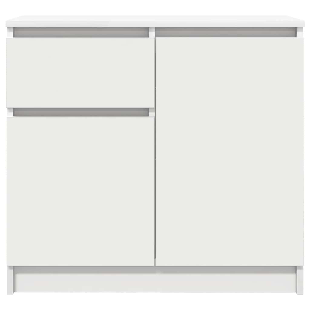 vidaXL Sideboard with Drawer White 71x35x65 cm Engineered Wood