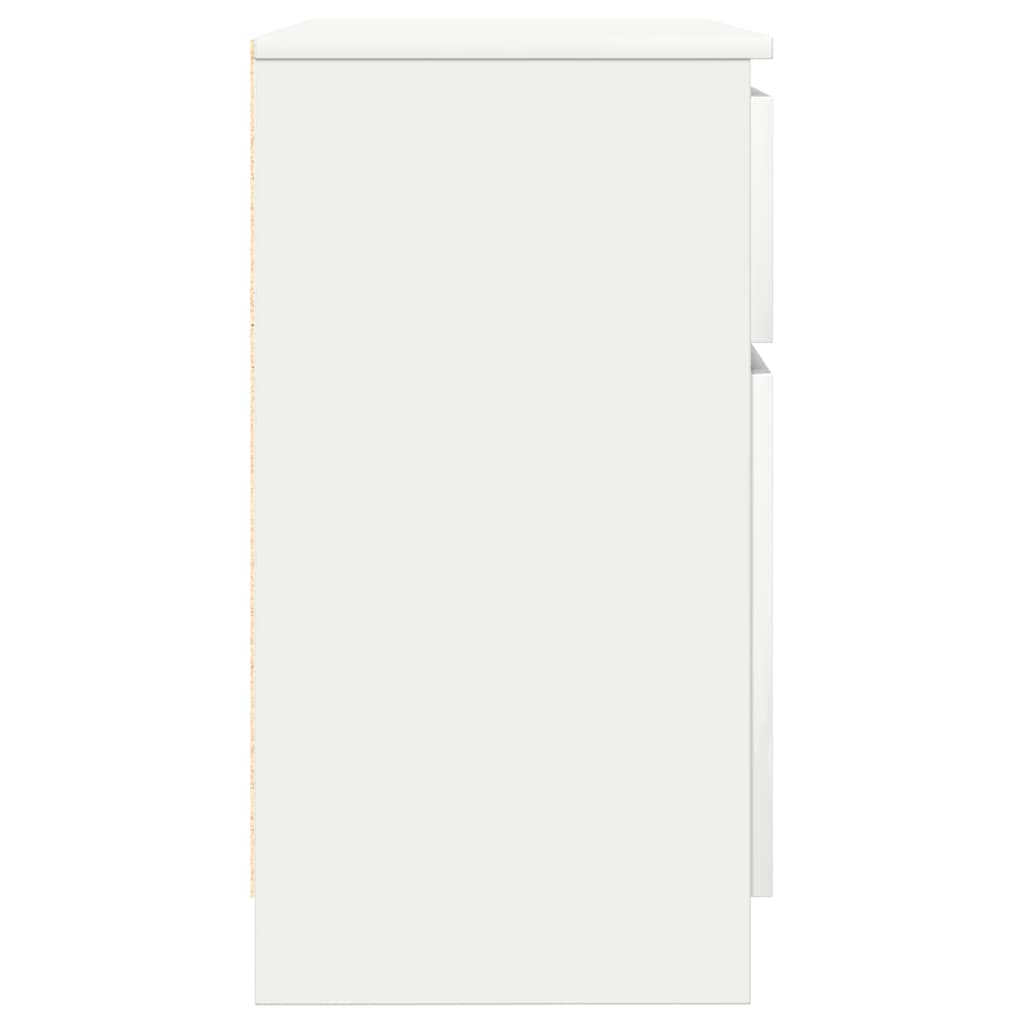 vidaXL Sideboard with Drawer White 71x35x65 cm Engineered Wood