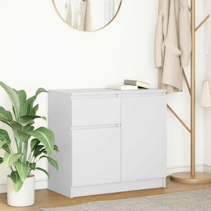 vidaXL Sideboard with Drawer White 71x35x65 cm Engineered Wood
