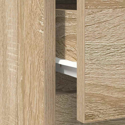 vidaXL Sideboard with Drawer Sonoma Oak 71x35x65 cm Engineered Wood