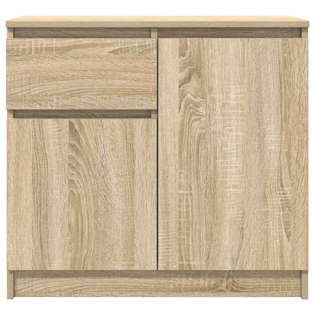 vidaXL Sideboard with Drawer Sonoma Oak 71x35x65 cm Engineered Wood
