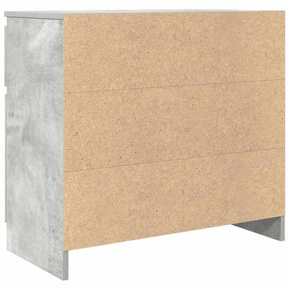 vidaXL Sideboard with Drawer Concrete Grey 71x35x65 cm Engineered Wood