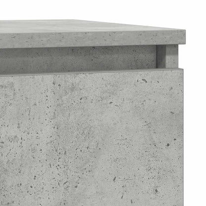vidaXL Sideboard with Drawer Concrete Grey 71x35x65 cm Engineered Wood