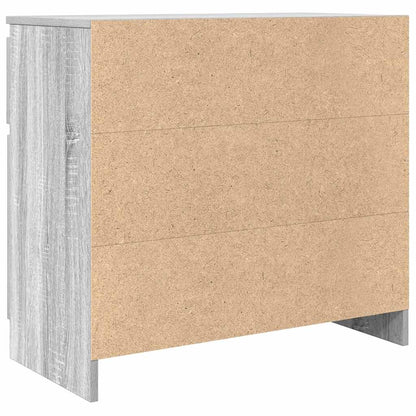 vidaXL Sideboard with Drawer Grey Sonoma 71x35x65 cm Engineered Wood