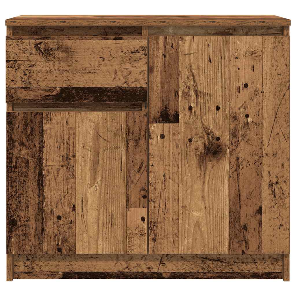 vidaXL Sideboard with Drawer Old Wood 71x35x65 cm Engineered Wood