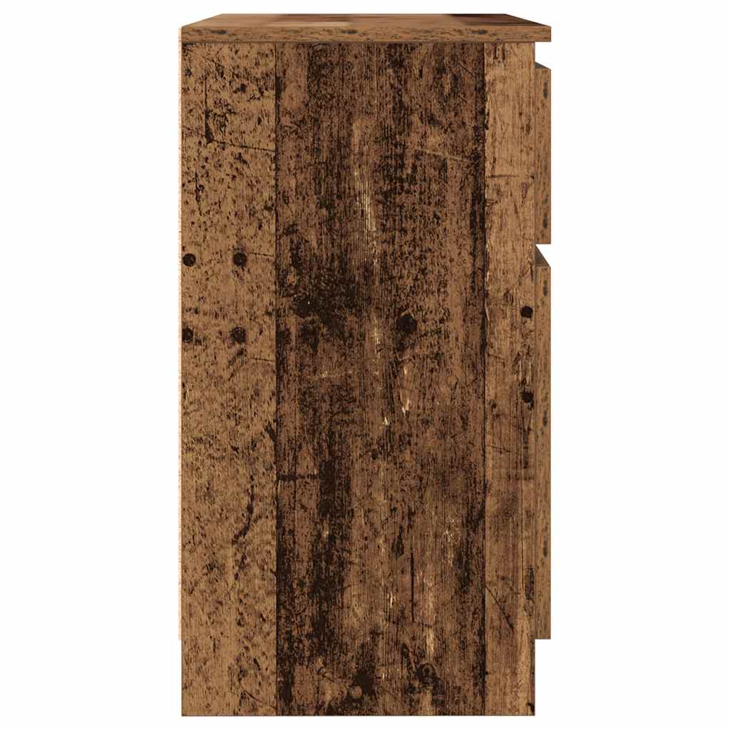 vidaXL Sideboard with Drawer Old Wood 71x35x65 cm Engineered Wood