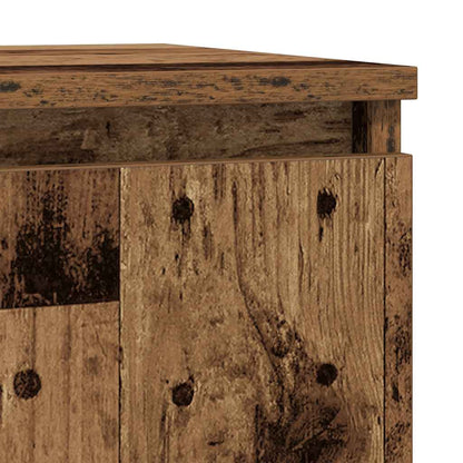 vidaXL Sideboard with Drawer Old Wood 71x35x65 cm Engineered Wood