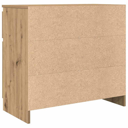 vidaXL Sideboard with Drawer Artisan Oak 71x35x65 cm Engineered Wood