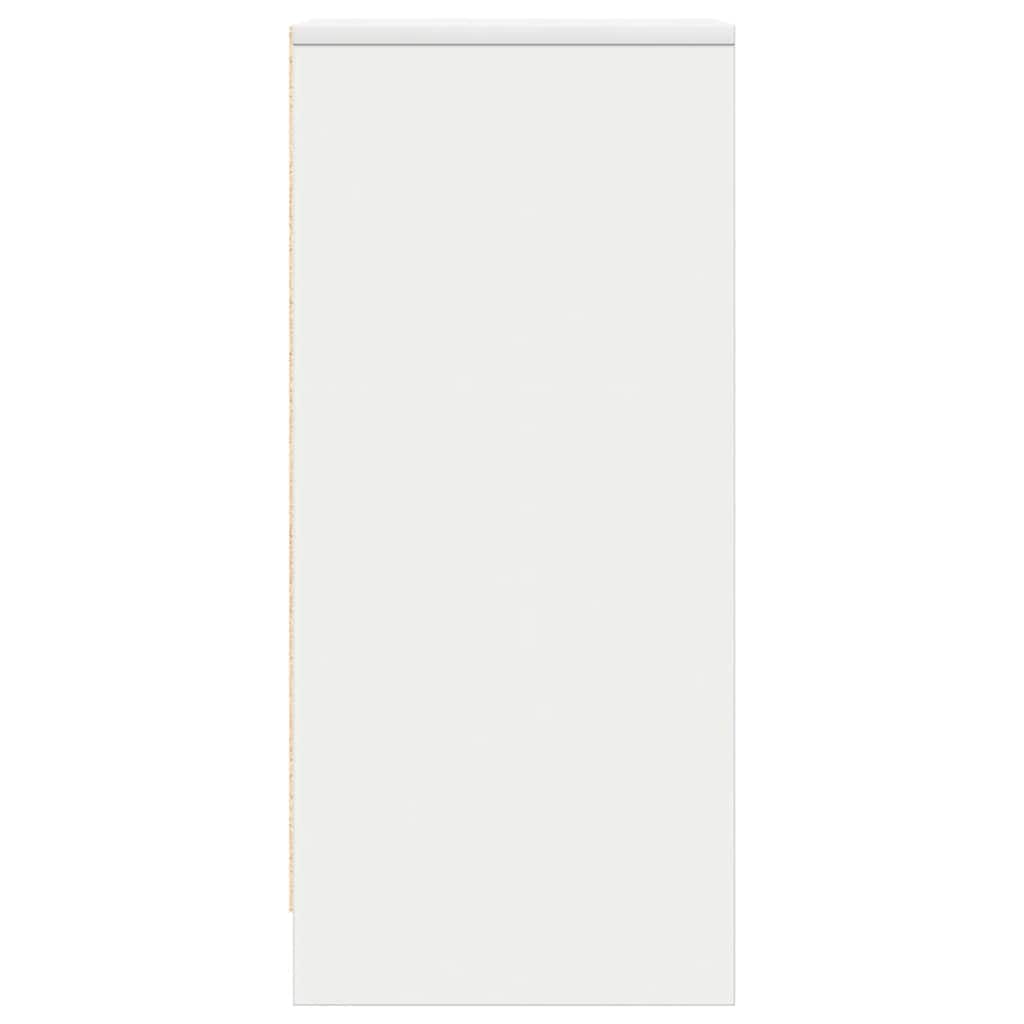 vidaXL Sideboard White 29.5x34x76 cm Engineered Wood