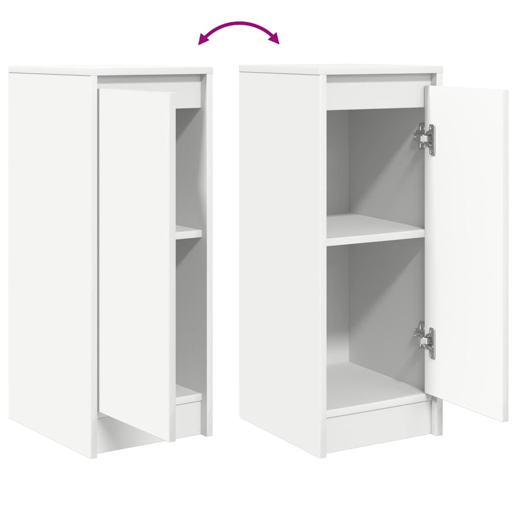 vidaXL Sideboard White 29.5x34x76 cm Engineered Wood