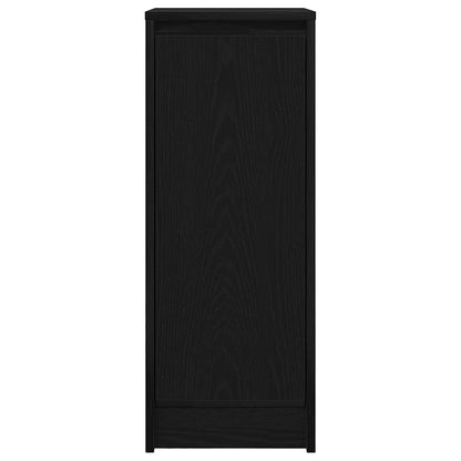 vidaXL Sideboard Black Oak 29.5x34x76 cm Engineered Wood