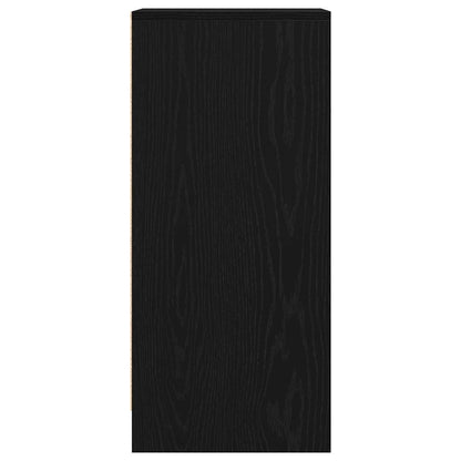 vidaXL Sideboard Black Oak 29.5x34x76 cm Engineered Wood