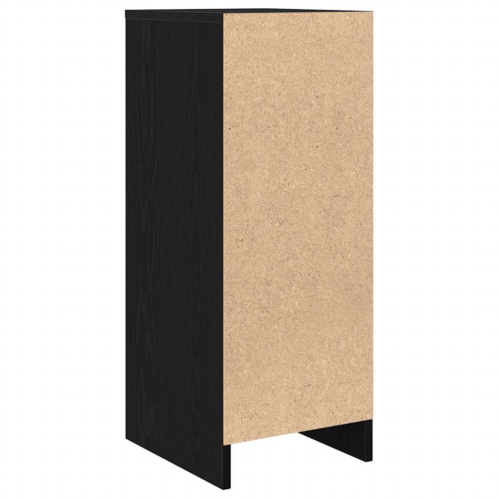 vidaXL Sideboard Black Oak 29.5x34x76 cm Engineered Wood