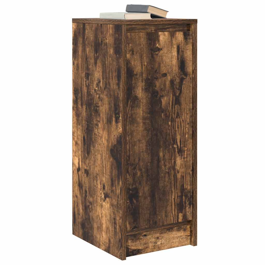 vidaXL Sideboard Smoked Oak 29.5x34x76 cm Engineered Wood