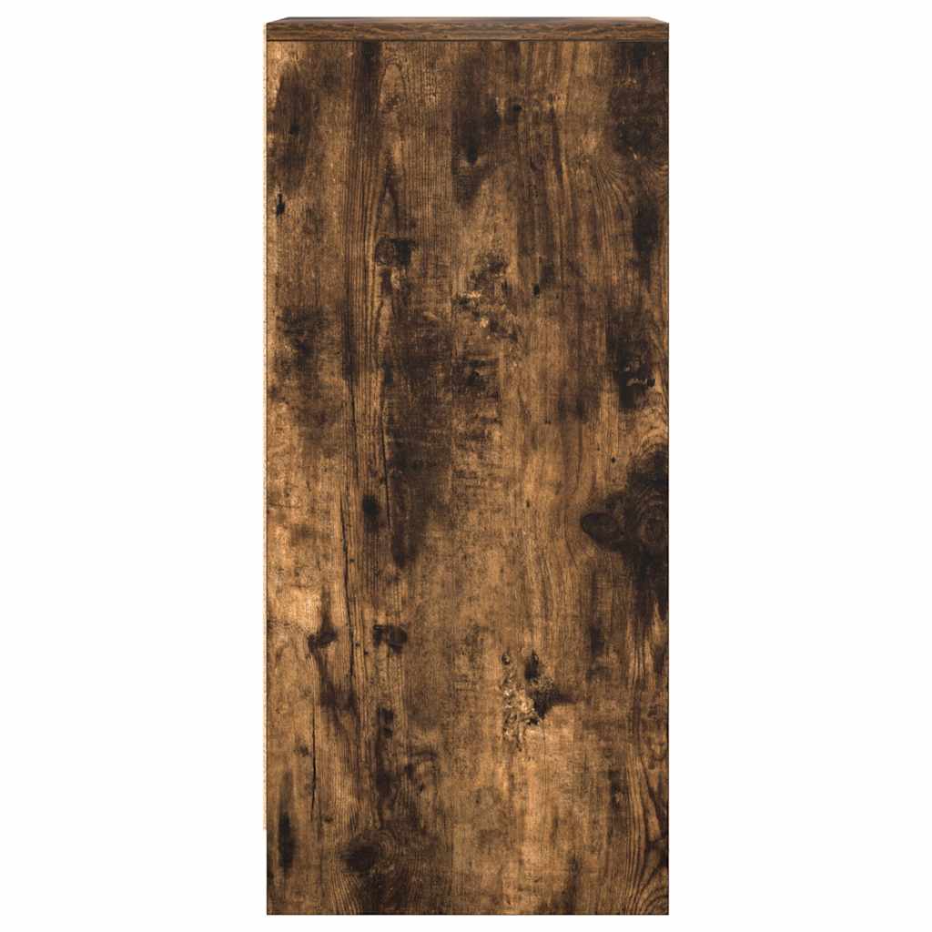 vidaXL Sideboard Smoked Oak 29.5x34x76 cm Engineered Wood