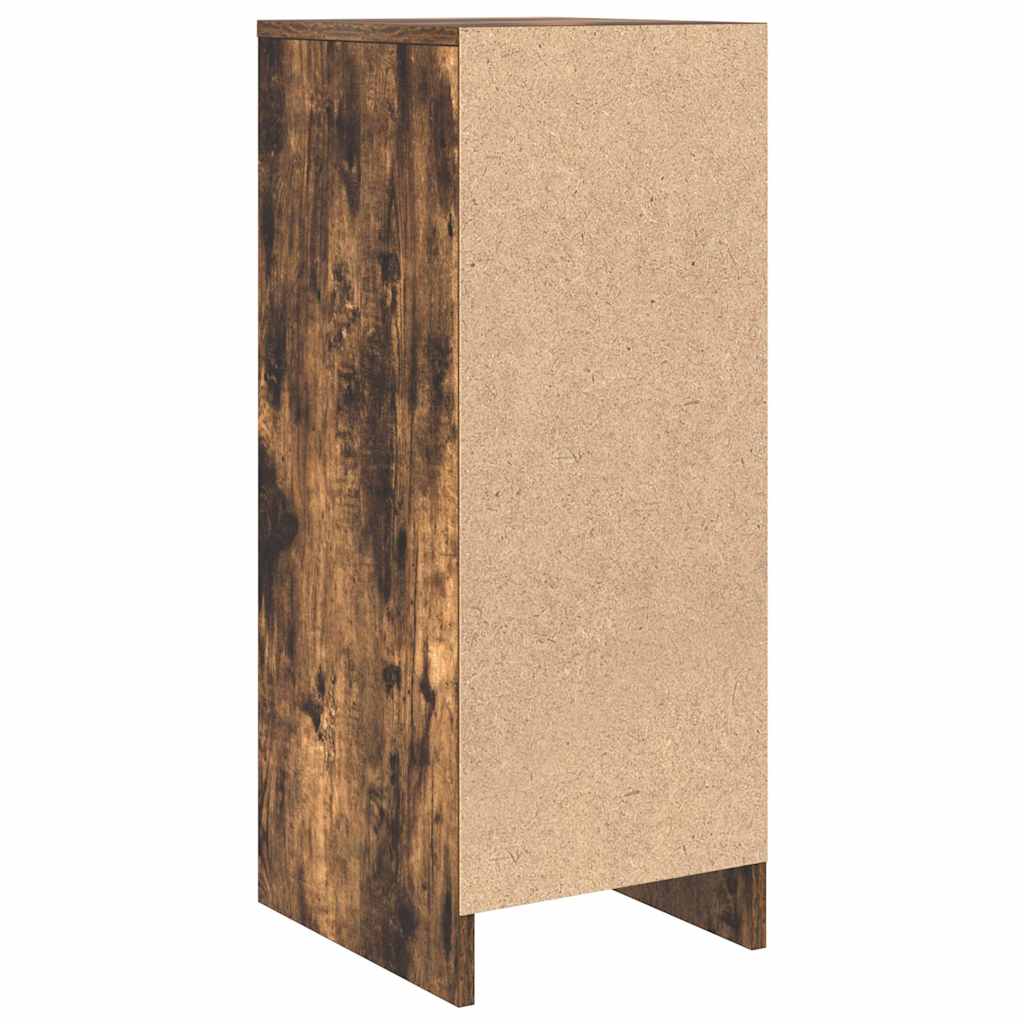 vidaXL Sideboard Smoked Oak 29.5x34x76 cm Engineered Wood