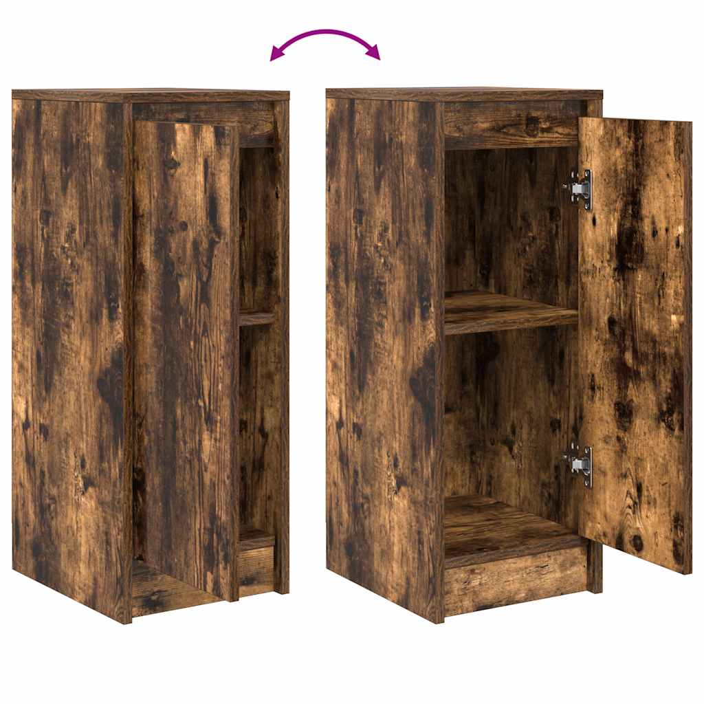 vidaXL Sideboard Smoked Oak 29.5x34x76 cm Engineered Wood