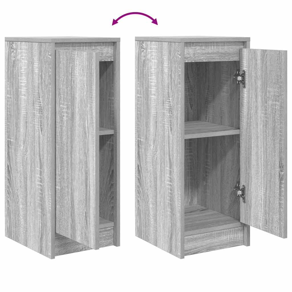 vidaXL Sideboard Grey Sonoma 29.5x34x76 cm Engineered Wood