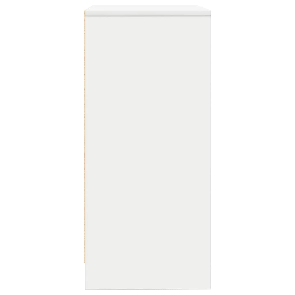 vidaXL Sideboard White 57x34x76 cm Engineered Wood