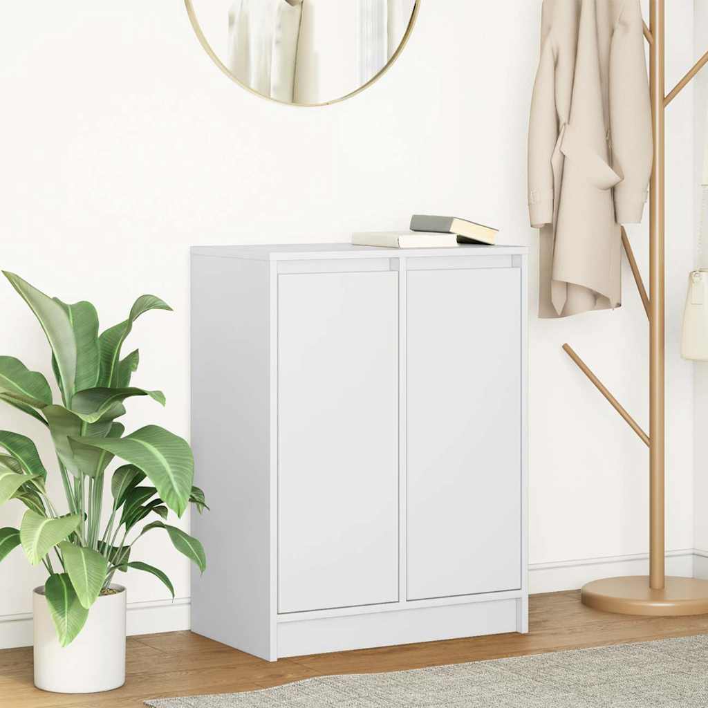 vidaXL Sideboard White 57x34x76 cm Engineered Wood