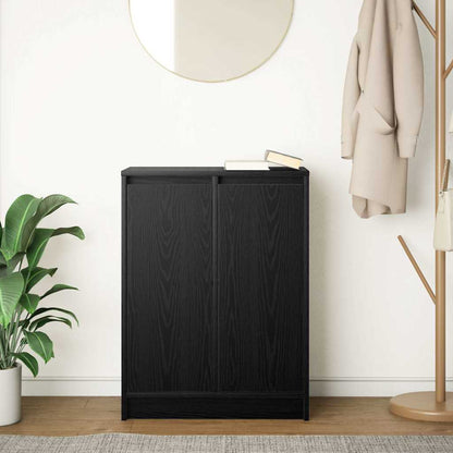 vidaXL Sideboard Black Oak 57x34x76 cm Engineered Wood