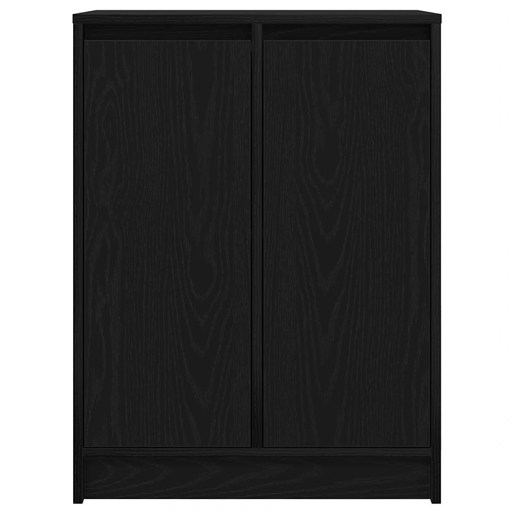 vidaXL Sideboard Black Oak 57x34x76 cm Engineered Wood