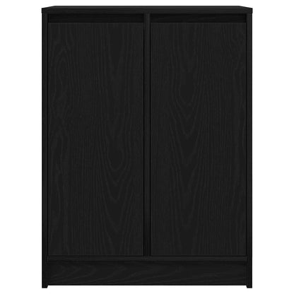 vidaXL Sideboard Black Oak 57x34x76 cm Engineered Wood