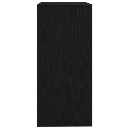 vidaXL Sideboard Black Oak 57x34x76 cm Engineered Wood