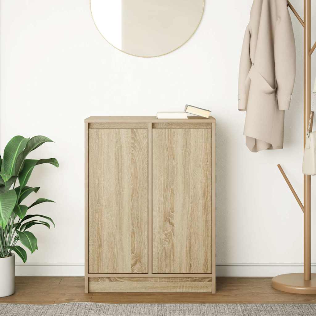 vidaXL Sideboard Sonoma Oak 57x34x76 cm Engineered Wood