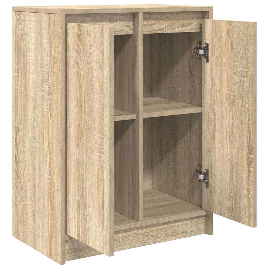 vidaXL Sideboard Sonoma Oak 57x34x76 cm Engineered Wood