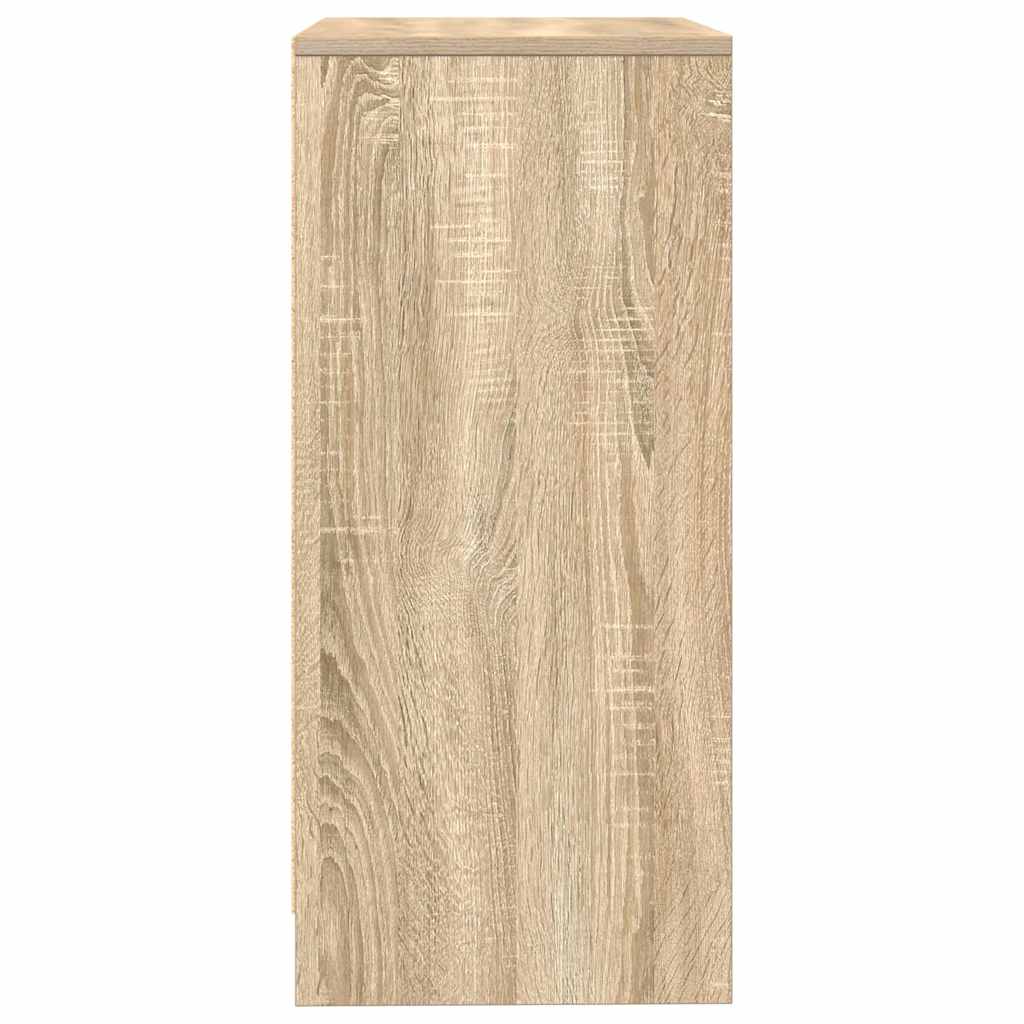 vidaXL Sideboard Sonoma Oak 57x34x76 cm Engineered Wood
