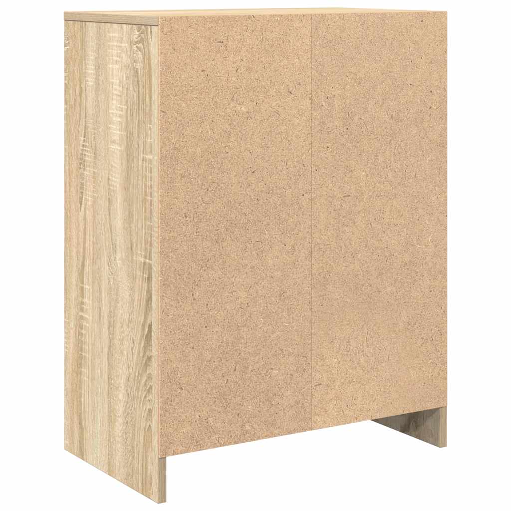 vidaXL Sideboard Sonoma Oak 57x34x76 cm Engineered Wood