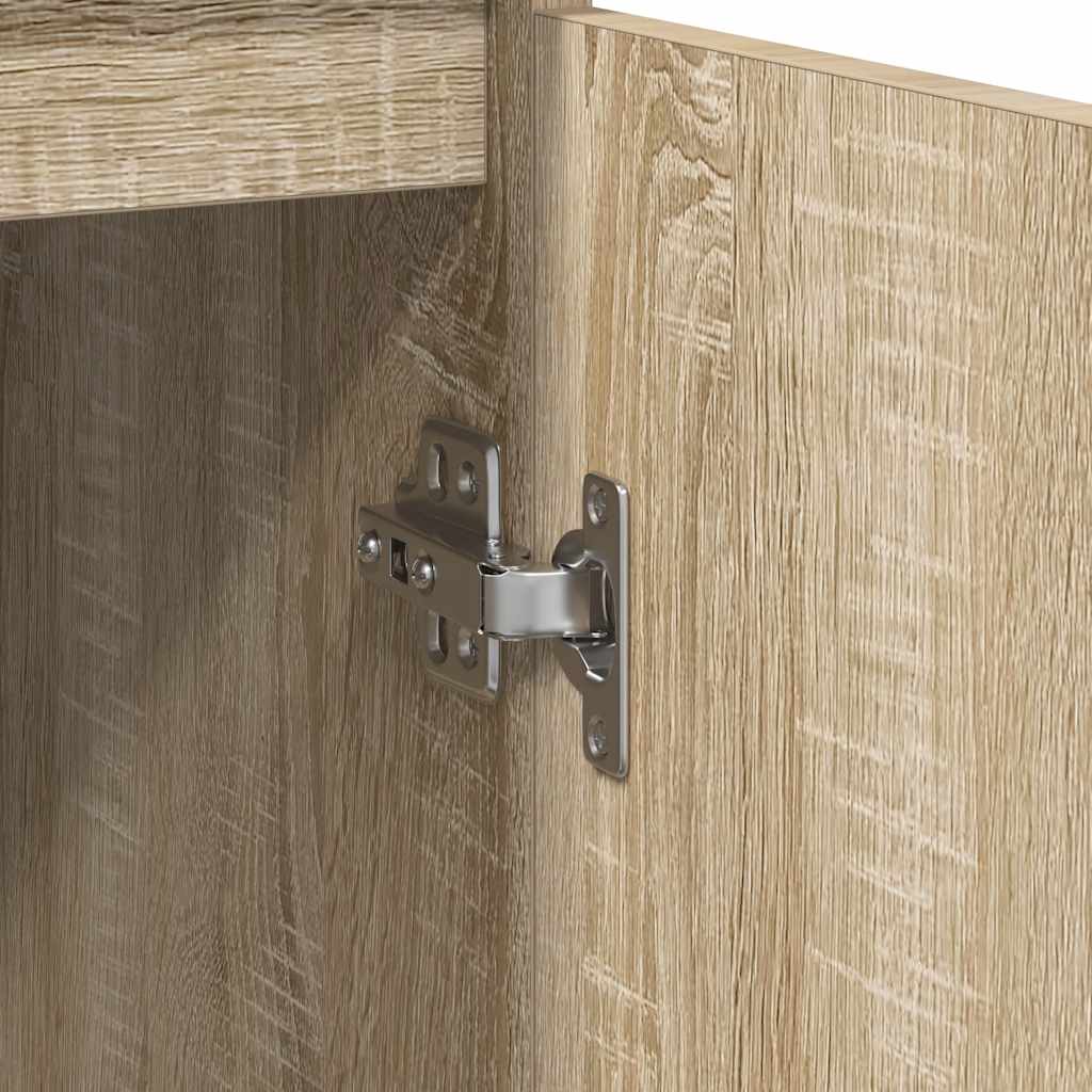 vidaXL Sideboard Sonoma Oak 57x34x76 cm Engineered Wood