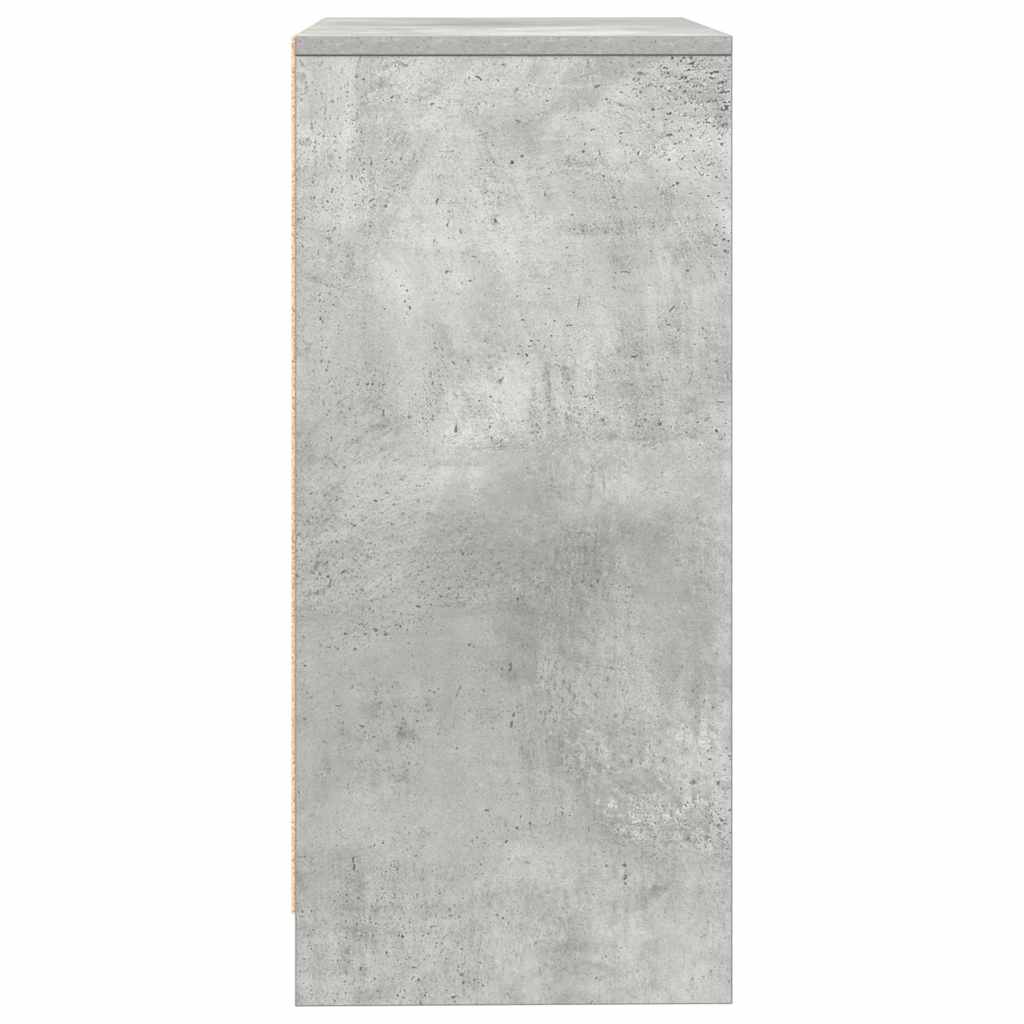vidaXL Sideboard Concrete Grey 57x34x76 cm Engineered Wood